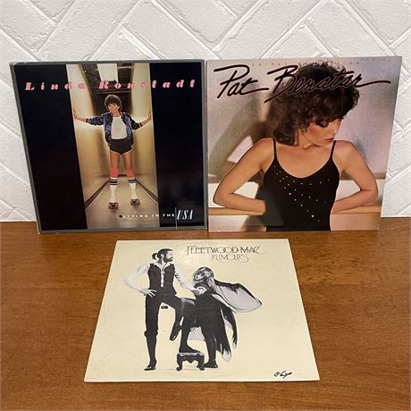 Vinyl Records - Linda Ronstadt, Pat Benatar and Fleetwood Mac