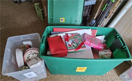 HUGE Tote of Boxes & Paper Products