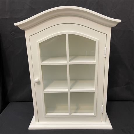 Wood Arched Wall Display Cabinet