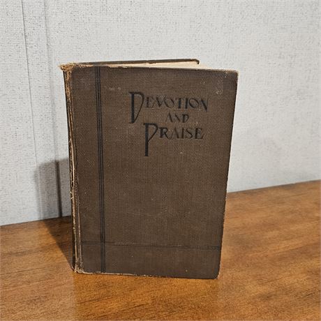 Devotion and Praise Music Book Circa 1937