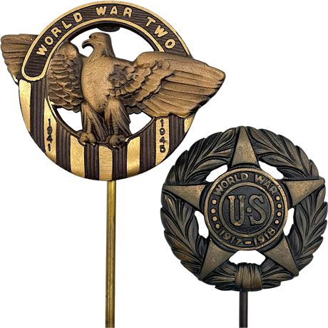 WWI & WWII Cast Bronze Grave Markers