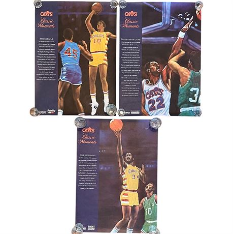 (3) Cleveland Cavaliers Classic Moments Posters (Sponsored Posters)