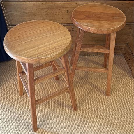 Pair of Wood Stools