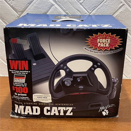 Mad Catz Analog Steering Wheel for Nintendo 64