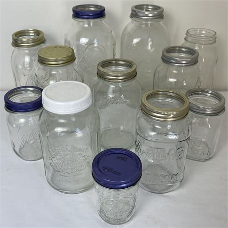 12 Mason Jars