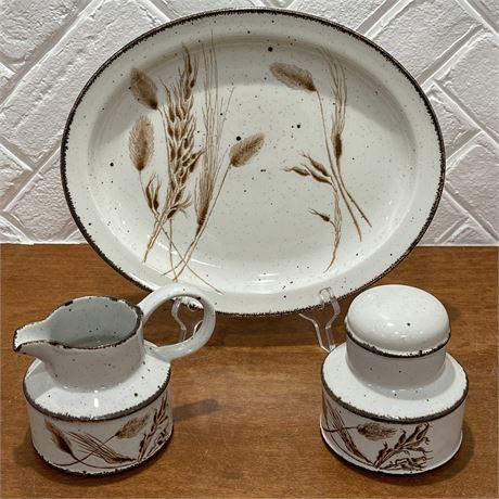 Midwinter Stonehenge Wild Oats Serving Set by Wedgewood