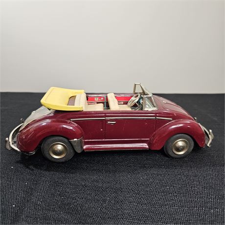 1960's Nomura VW Beetle Convertible Tin Toy Japan