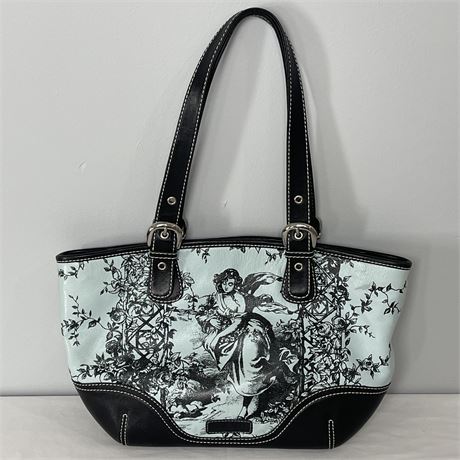Isabella Fiore Victorian Angel Print Handbag