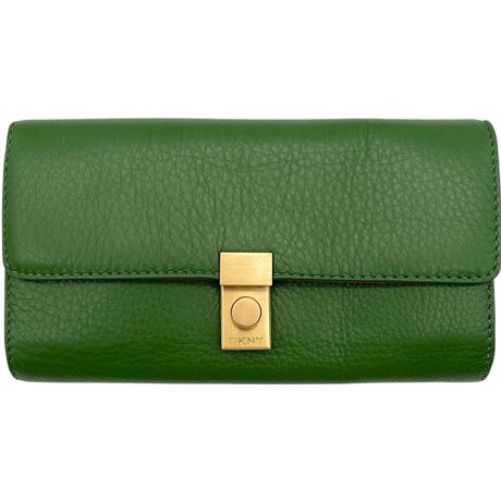 DKNY Green Leather Wallet