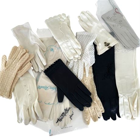 Heap of Ladies Vintage Gloves