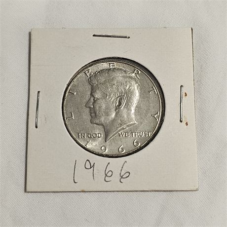 1966 Silver Kennedy Half Dollar
