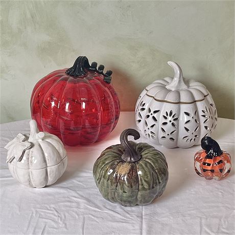 Glass / Ceramic Pumpkin Variety