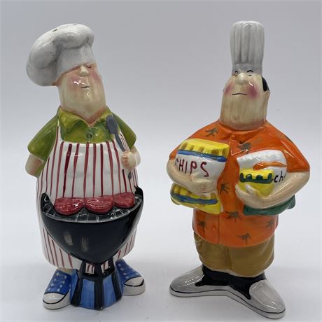 Certified International BBQ Chef's Salt and Pepper Shakers