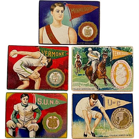 Vtg Murad College Series Cigarette Trading Cards