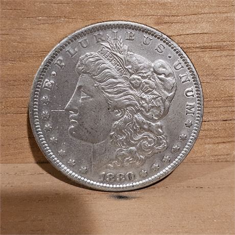 1880 Morgan Silver Dollar-No Mint Mark