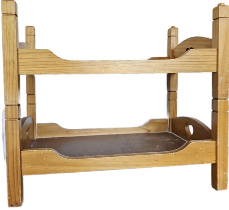 Vintage Wooden Bunkbeds for Dolls