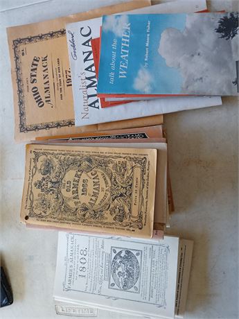 Box of almanacs
