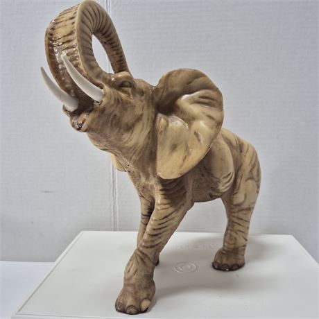 Vintage Elephant Hand Carved Soapstone Sculpture