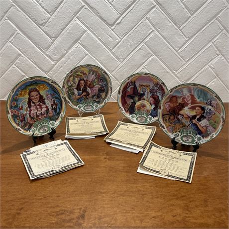 Wizard of Oz Musical Collectible Plates by Kimmerle Milnazik w/COAs