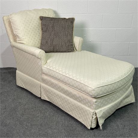 Cream Colored / Ivory Chaise Lounge Chair