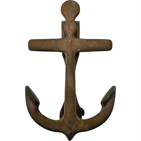Brass Nautical Anchor Door Knocker
