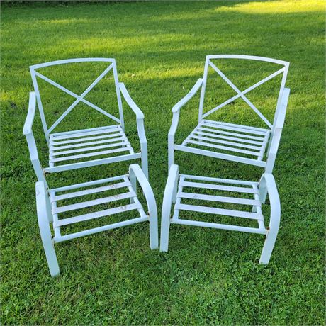 Outdoor Chairs and Ottomans