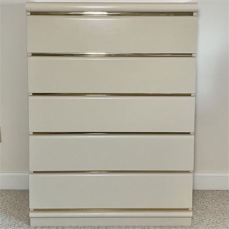 Vtg Broyhill Premiere Collection Lacquered 5-Drawer Dresser
