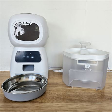 Automatic Cat Feeder & Water Fountain