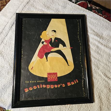 Image is a poster for "The Ninth Annual Bootlegger's Ball