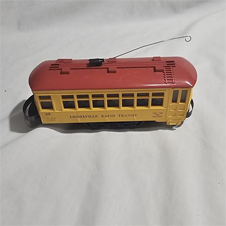 Lionel Trains O Gauge #60 Lionelville Rapid Transit Trolley