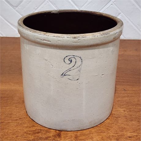 Antique Primitive 2 Gallon Crock