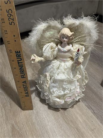 White angel Christmas tree topper