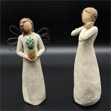 Willow Tree "Welcoming Angel" and "Joy" Collectible Figurines