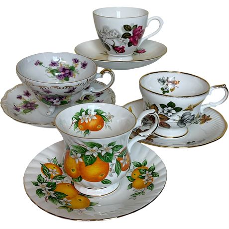 Bone China Teacup & Saucer Sets
