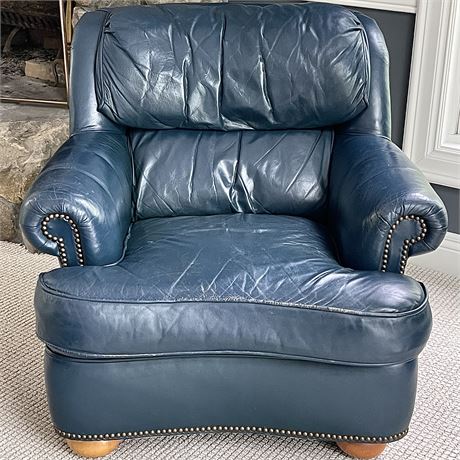 Ambassador Leather Nailhead Arm Chair
