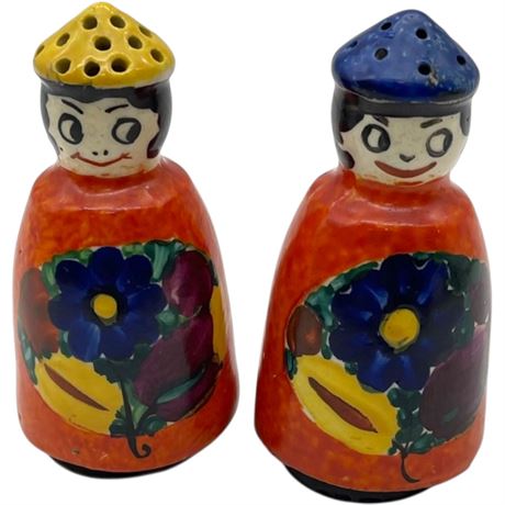 Vtg J. Marezek Pottery "Csechoslovakia" Hand-Painted S&P Shakers