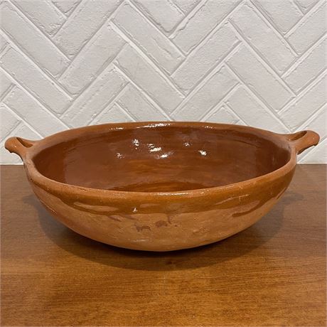 Mexican Clay “Cazuela De Barro" Serving Bowl