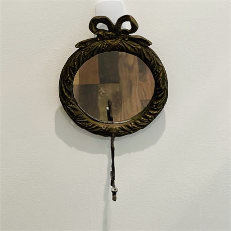 Antique Petite Hanging Mirror with Hook