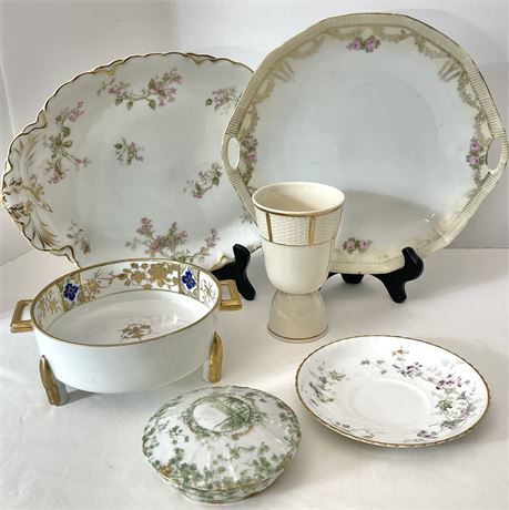Vtg Gold Accented China Bundle