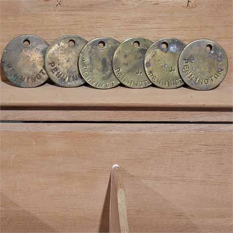 Brass In/Out Tokens (Solid Brass)