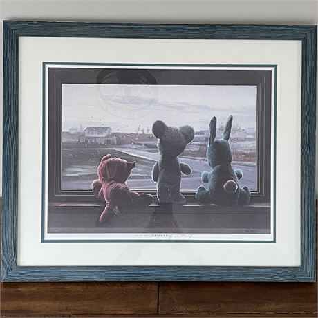 1987 Jim Heintz Signed 224/450 "Friends" Framed Print