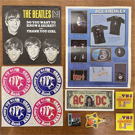 Vtg Classic Rock Collectable Memorabilia