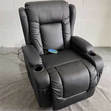 BCP Faux Leather Power Lift Electric Massage Recliner