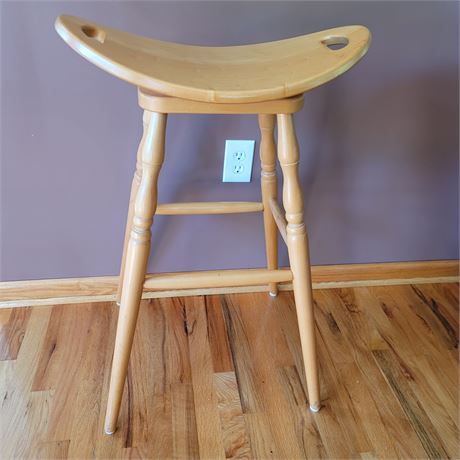 Tall Swivel Seat Saddle Stool