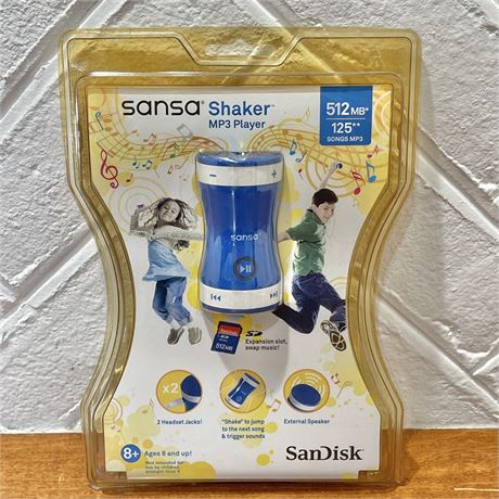 NIB SanDisk Sansa Shaker MP3 Player 512MB