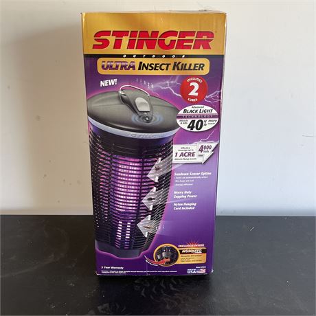 New in Box Ultra Insect Killer with Advanced Black Light Technology