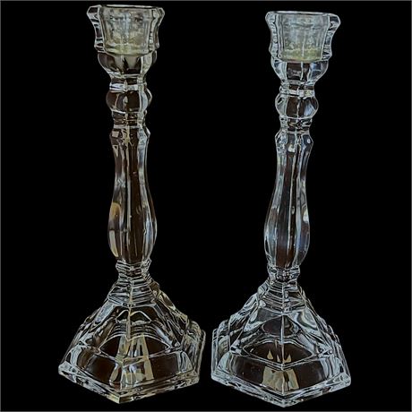 (2) Tiffany & Co Crystal Candlesticks