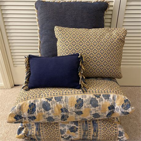 (5) Coordinated Decorative Pillows