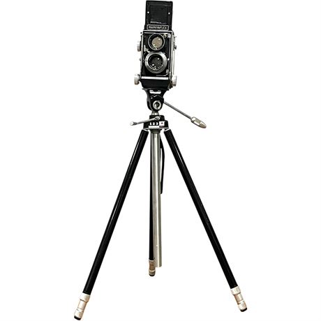 Mamiyaflex Film Camera on Quick-Set Camera Stand