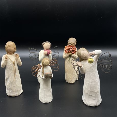 Set of 5 Willow Tree Figurines / Ornaments